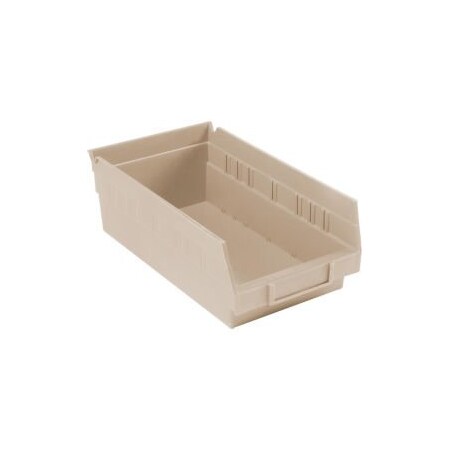 Quantum Storage Systems Nesting Storage Shelf Bin, Beige, 12 PK QSB102IV